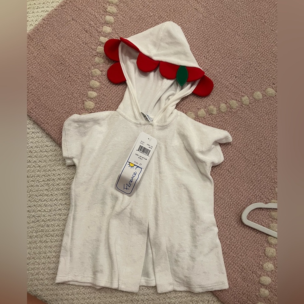 Terry swim coverup kids